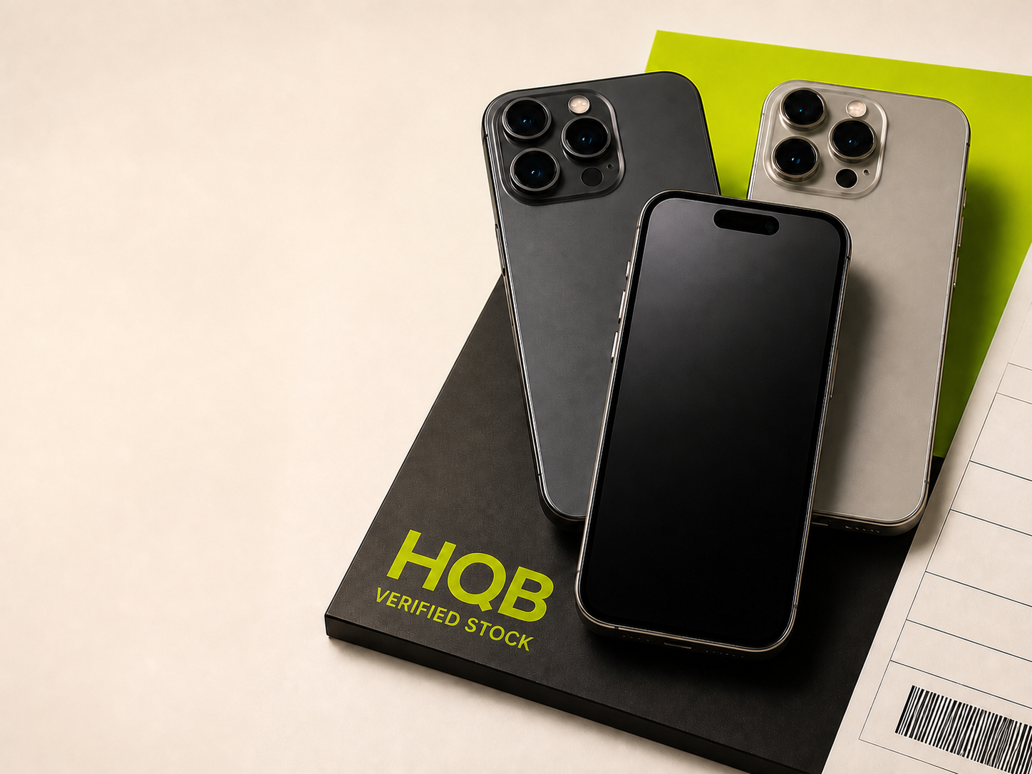 Used smartphones prepared for wholesale inspection and export